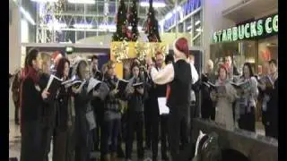 Carol singing in the Gyle Shopping Centre Edinburgh