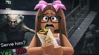 I WORKED ONE NIGHT AT A HORROR SHAWARMA SHOP || Shawarma kiosk Roblox 