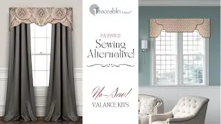The Ultimate Sewing Alternative! Patented, Traceable No-Sew Valance Forms #diy #curtains #sewing