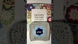 Jolie Fleur Square from Granny Square Sourcebook 4/100 #crochet #stopmotion #grannysquare #australia