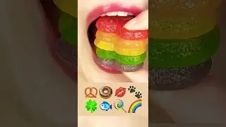 asmr with *dangbee eating* * candy eating* #asmr #asmrvideo #eating #mukbangvideo #emojichallenge