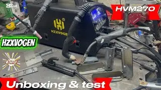 Unboxing and test HVM270 Aluminum MIG Welder and Plasma Cutter 6 IN 1, 220V Multi Process Welder