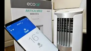 EcoAir ARTICA Portable Air Conditioner - Wi-Fi - 8000 BTU
