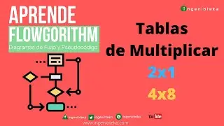 🔃21:Crear las tablas de MULTIPLICAR con Flowgorithm🤓 | @Ingenioteka#flowgorithm