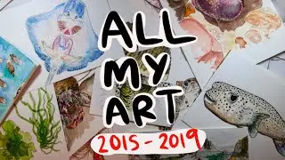 Sketchbook Tour - All of my Scientific Illustration (2015-2019)