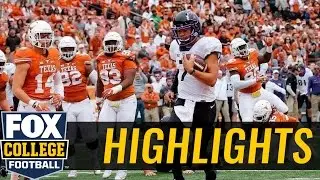 TCU Horned Frogs defeat Charlie Strong, Texas Longhorns in Austin | 2016 COLLEGE FOOTBALL HIGHLIGHTS