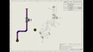 DIBUJO de tubería en SolidWorks 2019  ROUTING
