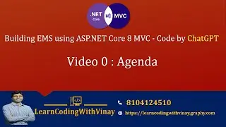 Agenda - Build an EMS (Employee Management System) in ASP.NET Core MVC with ChatGPT - Vibe Coding!