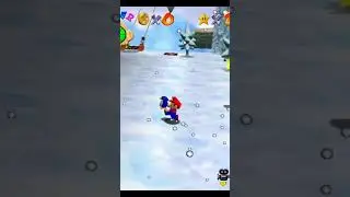Mario throws away penguin from cliff #supermario64