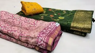 New Party Wear Saree | Silk Chiffon Sarees |Butter Silk Sarees #Newfancysaree #Fancysaree