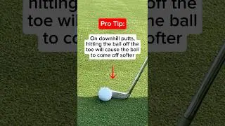 Tip I&rsquo;ve used on downhill putts over the years #golf