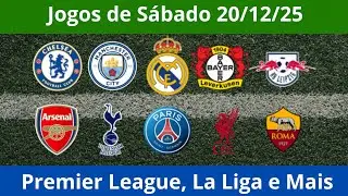 Jogos do dia | 20/12/25  | Premier League | Bundesliga | La Liga | Copa da Fran&ccedil;a