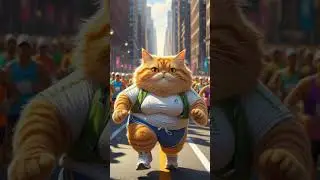 Chubby&rsquo;s Comeback! 🏀🐾 | #ai #cat #funny #aiart #workout