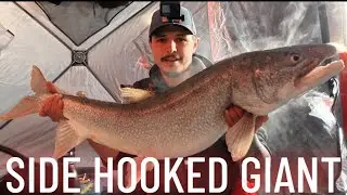 New PB! 42&rdquo; Side-Hooked Giant Lake Trout &ndash; 11 Minute Battle