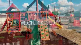 Wooden slide and swing in Stow Ohio - play equipment (2020)