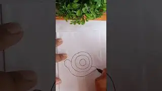 легкий рисунок улитки 🐌 #короткоевидео #искусство #рисунок