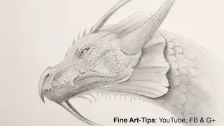 How to Draw a Dragon Head With Pencil