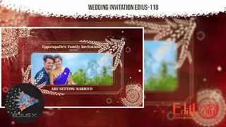 EDIUS || 00117 || WED-EDI-117 || Wedding Invitations | Multi Language | #EditPointIndia ||