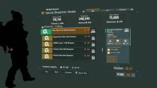 The Division Special Blueprint Vendor Restock November 18,2016