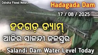 ହଦଗଡ଼ ସାଳନ୍ଦୀ ଜଳସ୍ତର, 17 August Hadagada Dam , Odisha Flood News | Salandi Water Level 2025 #salandi