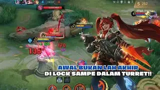 AWAL BUKAN LAH AKHIR !! DI LOCK SABER SAMPE DALAM TURRET - Gameplay Layla - Mobile Legends