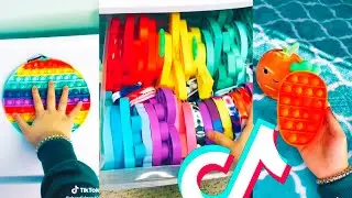 Organising my Fidget Toys Fidgets Haul Pop It Simple Dimple TikTok Compilation 16