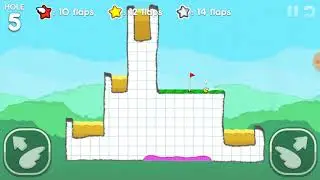 Flappy Golf 2 - Graph Land Hole 5 - 9 Flaps