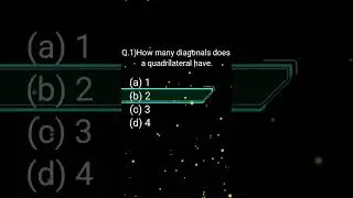 class 8 math chapter 3 Understanding quadrilateral. mcq questions..