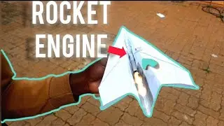 I built a ROCKET powered PAPER PLANE!