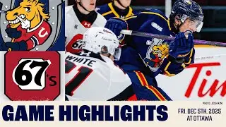 Barrie Colts at Ottawa 67's Highlights - Friday December 5th, 2025