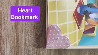 Corner bookmark - Heart Bookmark 🧡