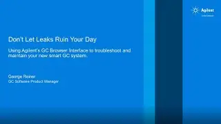 The Agilent Intelligent GC Browser Interface