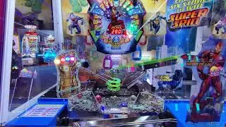 Marvel's AVENGERS Coin Pusher 300 plays for SUPER SPINS! (Marvel Ep 4)