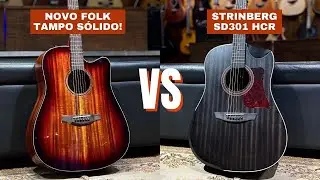 DISPUTA DE VIOLÕES FOLK 🔥⁣⁣ Novo Benson EXD500 VS Strinberg SD301!
