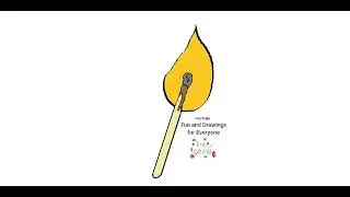 How to draw a torch @YuTubers