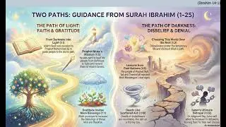 014 Surah Ibrahim 1 through 25 recitation with English meaning Part 1