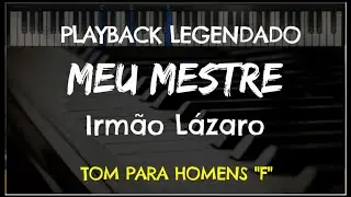 🎤 Meu Mestre (PLAYBACK LEGENDADO no Piano – TOM MASCULINO 