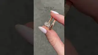Oval Solitaire engagement ring and a plain wedding band, both cast from rose gold