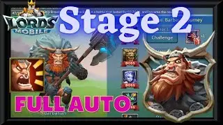 Barbarian Stage 2 Full Auto Lords Mobile Limited Challenge Barbaric Journey