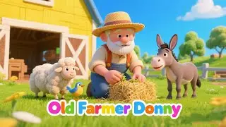 🎵 Old Farmer Donny&rsquo;s Farm Friends | Bird, Sheep & Donkey 🐦🐑🐴