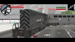Funny train track mod experiments in gta sa with bzooka || ☠️☠️ 