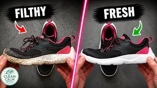 Soft ASMR Shoe Cleaning 👟 Calm Foam & Gentle Scrubs