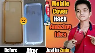 How to Clean Mobile Back  Cover | Mobile Cover Hack | Easy Solution