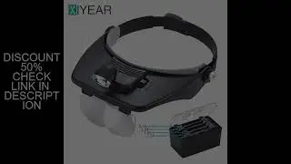 Head Mount Magnifier With LED Jewelers Magnifying Glasses Optical Headset Magnifying Visor Reading