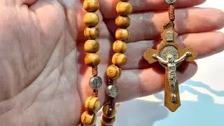 See the wooden rosary beads that are available to buy at crystal shop Cyprus