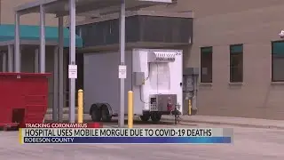 Hospital uses mobile morgue due to Covid-19 deaths