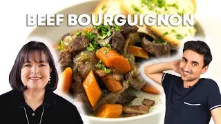 julia child vs ina garten | beef bourguignon | Flamba&eacute;