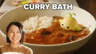 Rie Cooks Sprout a Curry Bath | Stop Motion Cooking