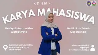 VIDEO LUARAN KKN UNY 2025 | SHAFIQA ZAHRATUN NISA | KKNM-23357 | DUSUN PADASAN