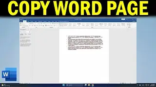 How To Copy A Page In Word To Another Document